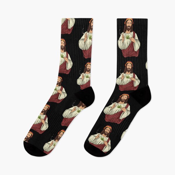 Item preview, Weed Smoking Jesus Christ - Cannabis Stoner THC designed and sold by anziehend.