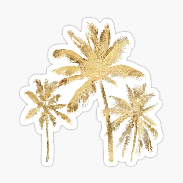Item preview, Gold Palm Trees designed and sold by beachchic.