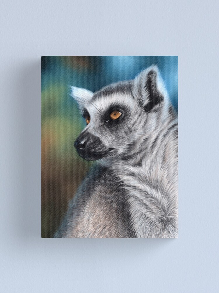 Alternate view of Wildlife artwork of a Lemur Canvas Print