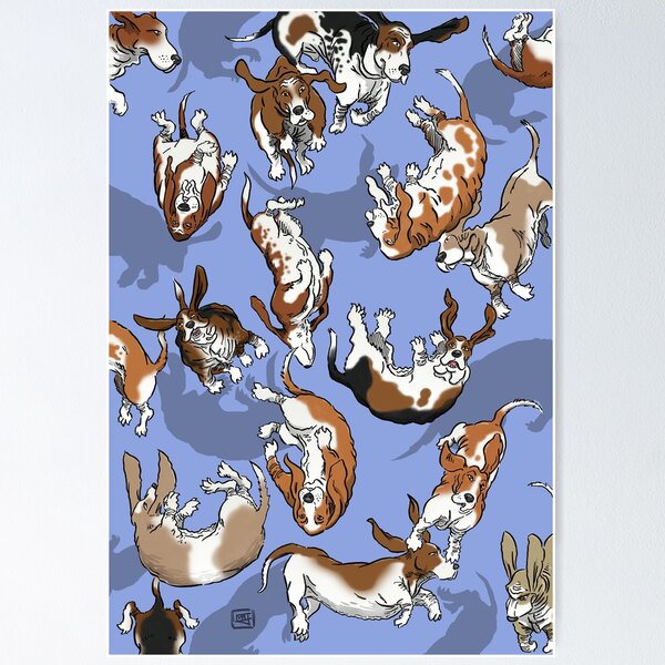 Item preview, Raining Basset Hounds designed and sold by matjackson.