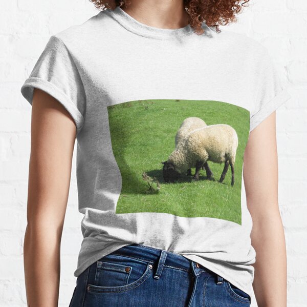 Merch #76 -- Sheep - Shot 2 (Hadrian's Wall) Classic T-Shirt