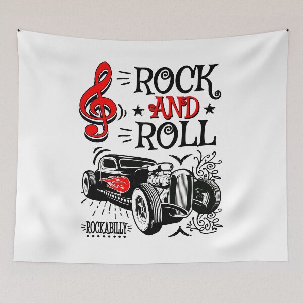 Item preview, Rock and Roll Vintage Microphone Hot Rod Retro Rockabilly Classic Car  designed and sold by MemphisCenter.