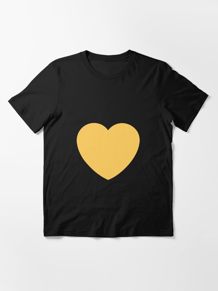 yellow heart t shirt