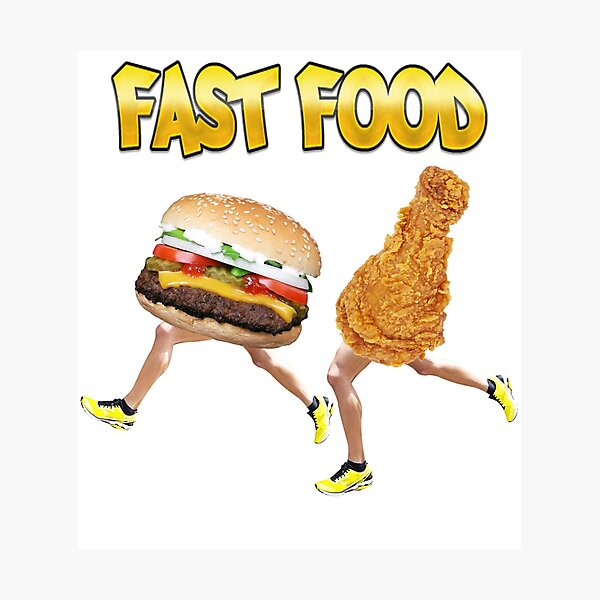 Item preview, Fast Food funny running food design designed and sold by luvvvvvit.