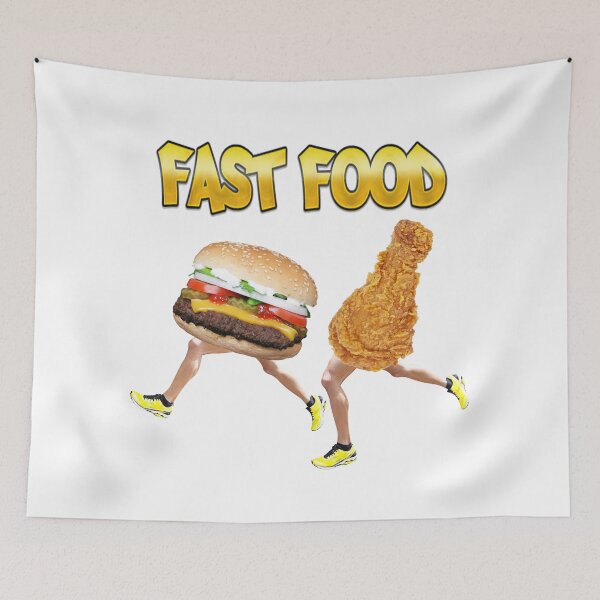 Item preview, Fast Food funny running food design designed and sold by luvvvvvit.