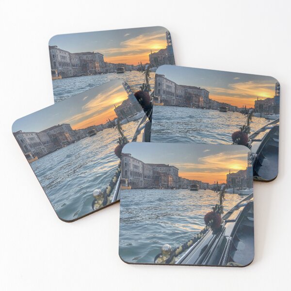 Artikelvorschau, Venedig Italien Sonnenuntergang Gondelblick entworfen und verkauft von polkadotstshirt.