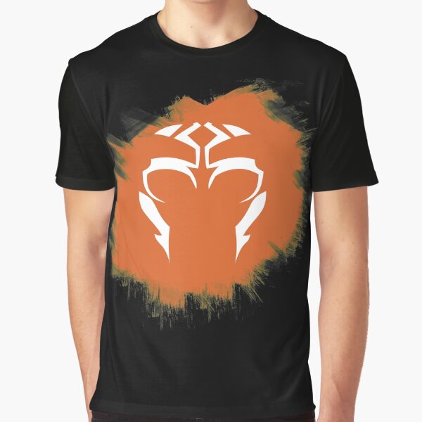 Vista previa del artículo con la obra «Diseño maestro de Ahsoka Tano [fondo negro]», diseñado y vendido por Kochu.