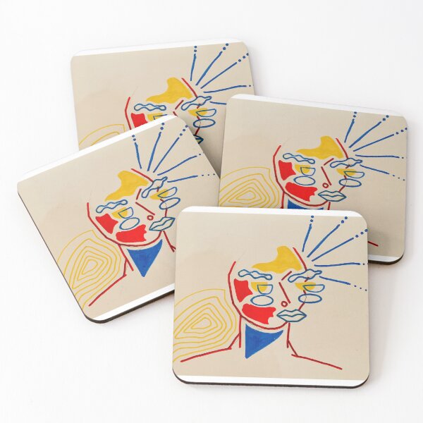 Item preview, Face in Primary Colors 1 designed and sold by Eleonor-art.