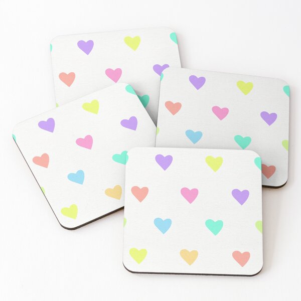 Item preview, Rainbow Hearts Pattern designed and sold by tanyadraws.
