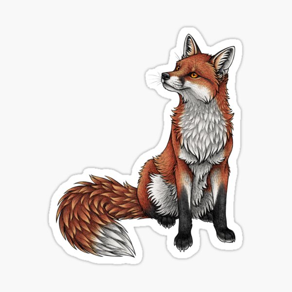 Pipsticks Big Puffy Sticker: Big Red Fox