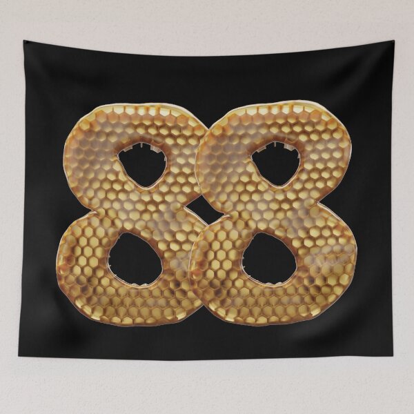 Item preview, 88 Number 3d Honey Numbers Font designed and sold by HelloFromAja.