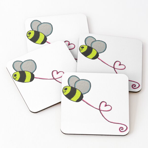 Item preview, Cartoon bee with love heart designed and sold by DaretoDream.