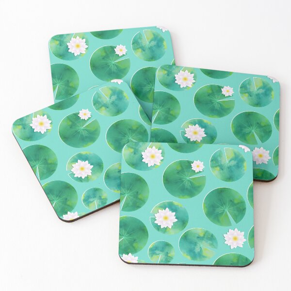 Item preview, Lily Pads & Flowers Pond Pattern designed and sold by tanyadraws.