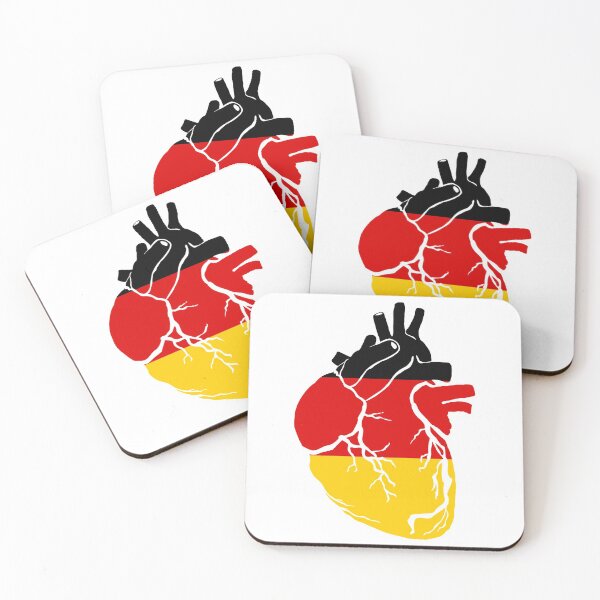 Artikelvorschau, Anatomisches Herzdesign, Deutschlandflagge entworfen und verkauft von BunDesigns.