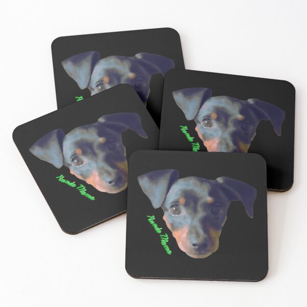 Item preview, Abstract Miniature Pinscher Hunde Mama Green designed and sold by JWDesigns777.