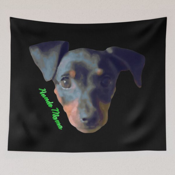 Item preview, Abstract Miniature Pinscher Hunde Mama Green designed and sold by JWDesigns777.