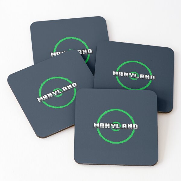 Manyland Logo Rings by Cardboard Coasters (Set of 4)