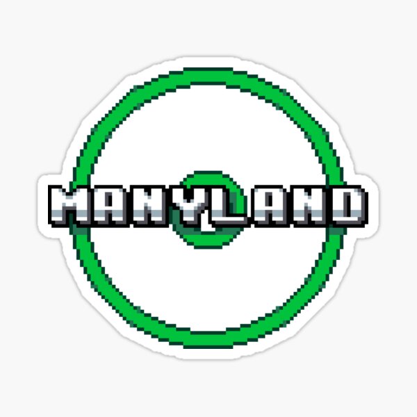 Manyland Logo Rings by Cardboard Sticker