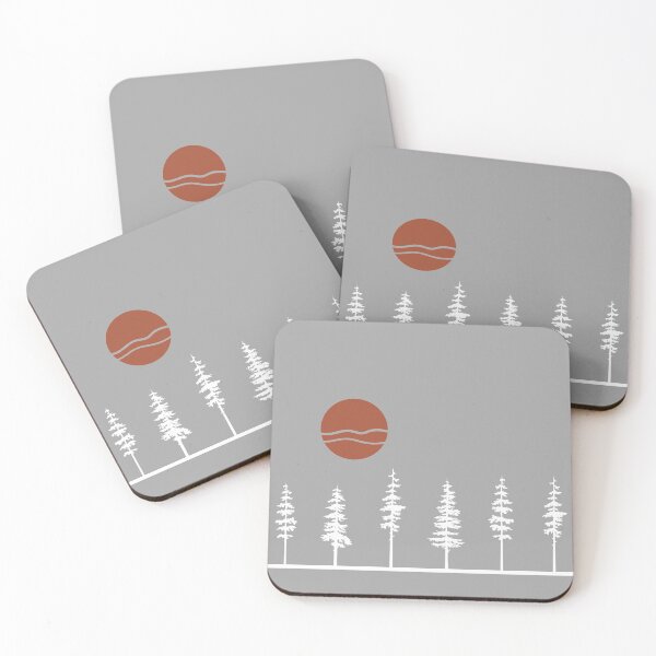 Item preview, White Pine Tree Retro Sunset designed and sold by GreatLakesLocal.