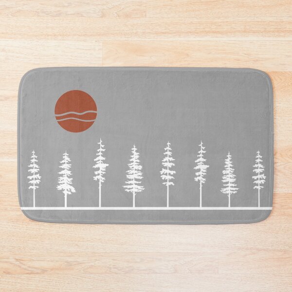 Item preview, White Pine Tree Retro Sunset designed and sold by GreatLakesLocal.