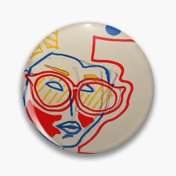 Item preview, Face in Primary Colors 2 designed and sold by Eleonor-art.
