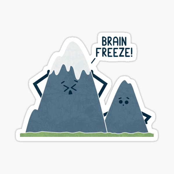 Brain Freeze Sticker