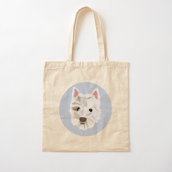 Max the Westie Cotton Tote Bag