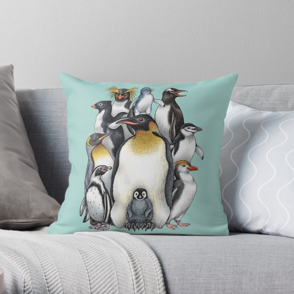 personalised penguin pillow