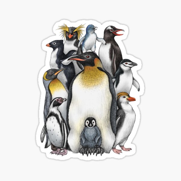 Penguin Obsession Sticker