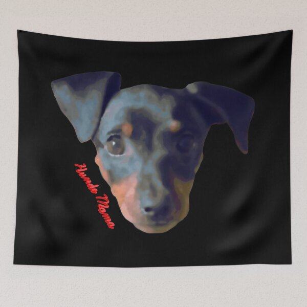 Item preview, Abstract Miniature Pinscher Hunde Mama Red designed and sold by JWDesigns777.