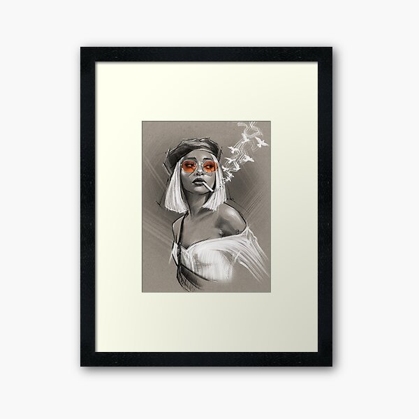 SMOKE 'N' PEACE Gerahmter Kunstdruck