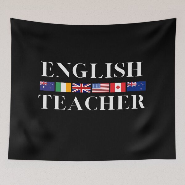 Item preview, English Teacher English Speaking Country Flags Light Writing designed and sold by Time4German.