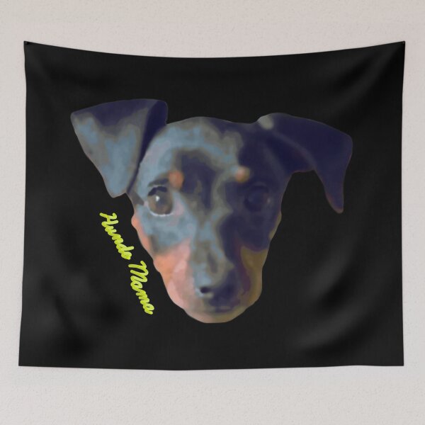 Item preview, Abstract Miniature Pinscher Hunde Mama Yellow designed and sold by JWDesigns777.