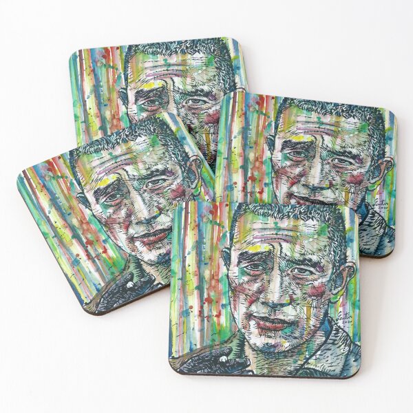 Item preview, YUKIO MISHIMA watercolor and ink portrait.1 designed and sold by lautir.