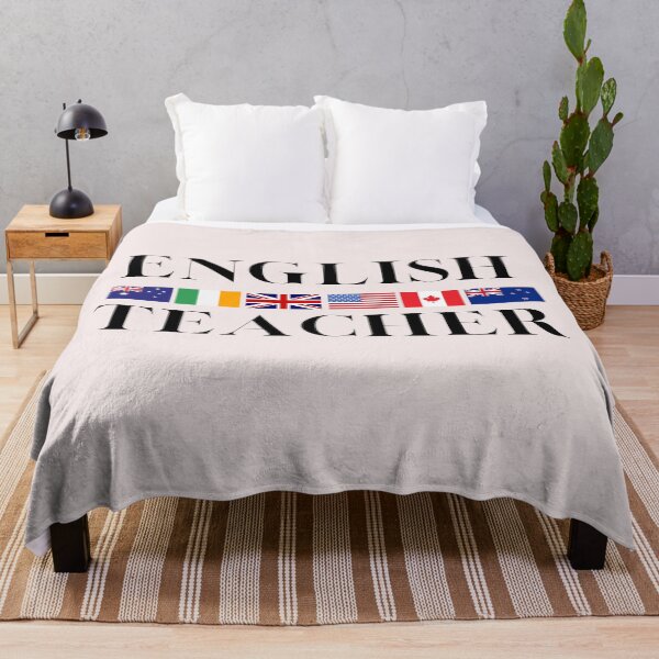 Item preview, English Teacher English Speaking Country Flags Black Writing designed and sold by Time4German.