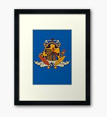 Bear & Bird Crest Framed Print
