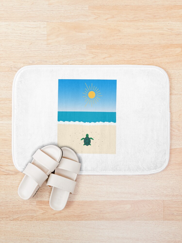 Thumbnail 1 of 6, Bath Mat, turtle designed and sold by Vectorqueen.