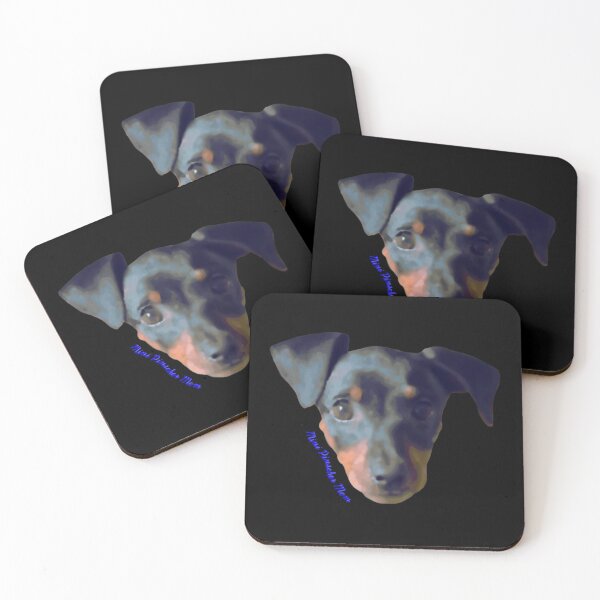 Item preview, Abstract Miniature Pinscher Mom Blue designed and sold by JWDesigns777.