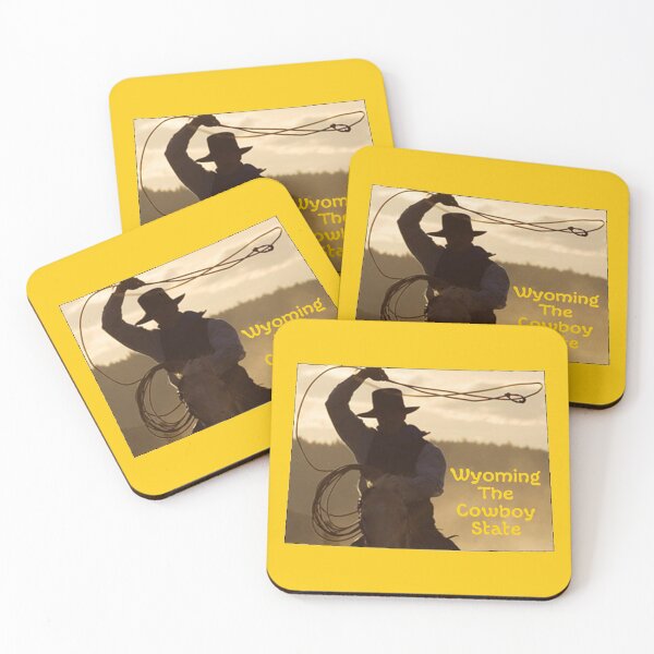 Item preview, Wyoming Map with State Nickname:  The Cowboy State designed and sold by Havocgirl.