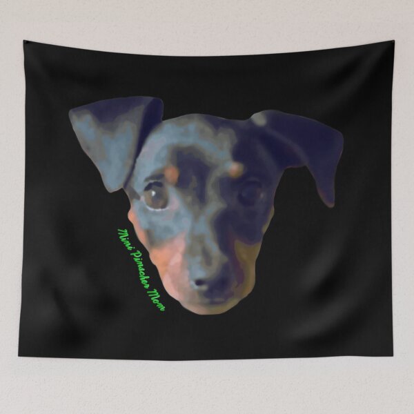 Item preview, Abstract Miniature Pinscher Mom Green designed and sold by JWDesigns777.