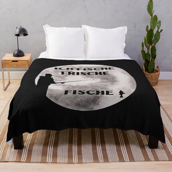 Artikelvorschau, Ich fische frische Fische, Vollmond, Fischer, Angler, Geschenk, Geschenkidee entworfen und verkauft von Rautee.