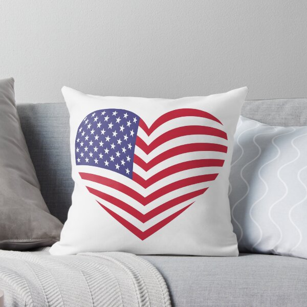 Item preview, 4th of July US Flag Heart designed and sold by slavyan77.