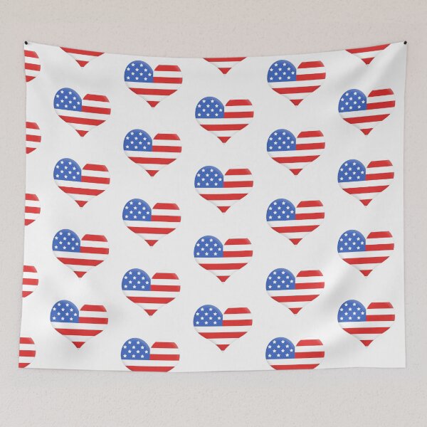 Item preview, American Flag Heart designed and sold by rianfee.