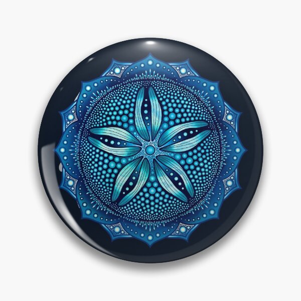 Item preview, Sand Dollar Mandala - Blue designed and sold by serenaking.