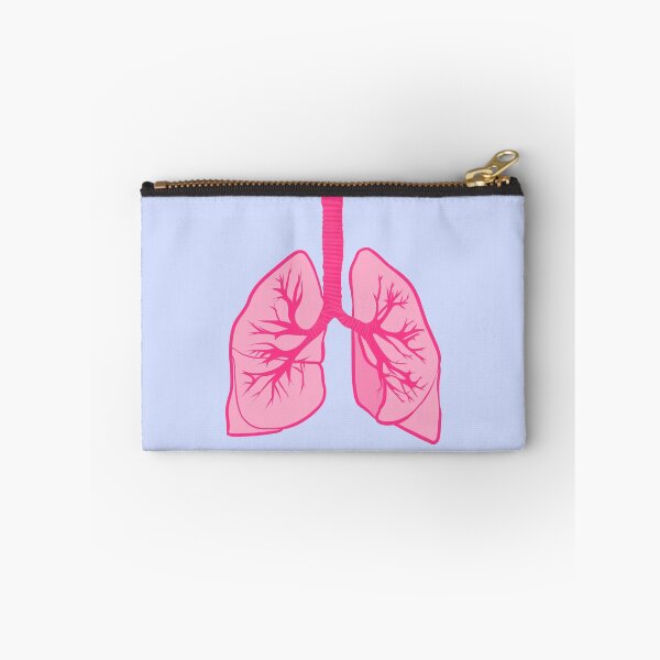 Item preview, minimalistic pastel pink lungs illustration | anatomy designed and sold by acatalepsys.