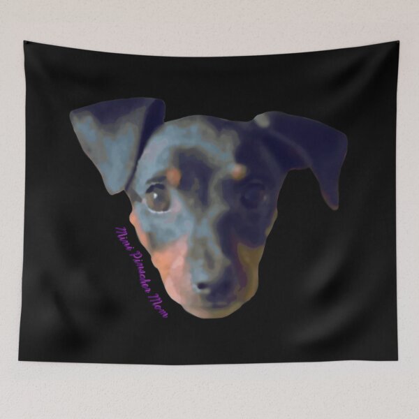 Item preview, Abstract Miniature Pinscher Mom Purple designed and sold by JWDesigns777.