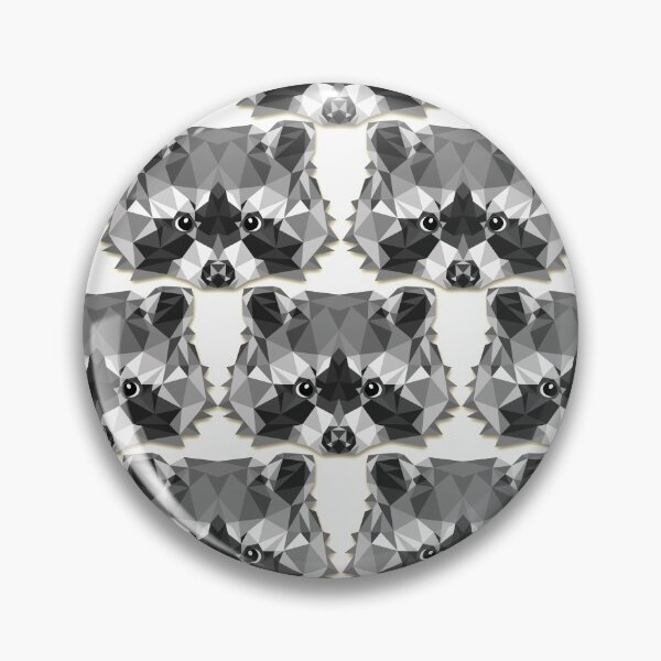 Item preview, Geometric Raccoon Pattern  designed and sold by NorthMerchCo.