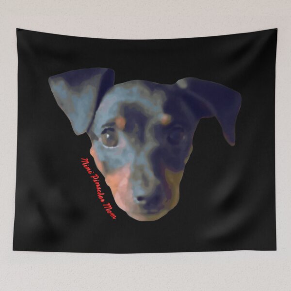 Item preview, Abstract Miniature Pinscher Mom Red designed and sold by JWDesigns777.
