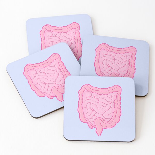 Item preview, minimalistic pastel intestines illustration | anatomy designed and sold by acatalepsys.