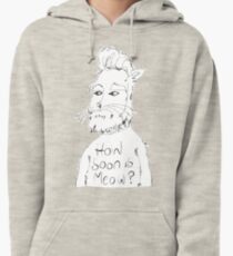 Sudadera con capucha ¿Qué tan pronto es Miau? (blanco)